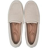 Women's Lightweight Knitted Loafers Casual Flat Shoes Comfortable Boat Shoes Flat Bottomed Breathable Shoes