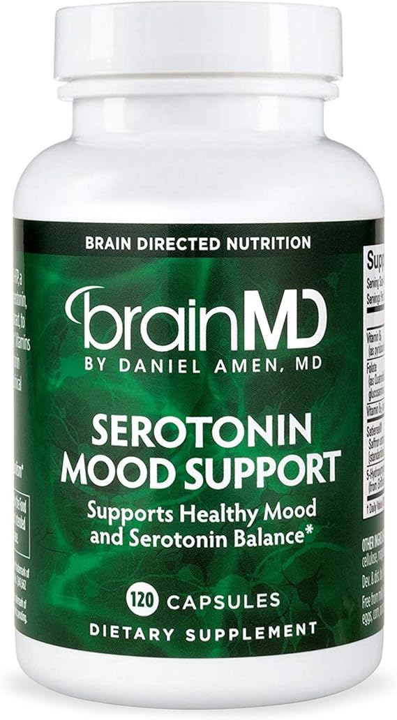 BrainMD Health , Dr. Amen Serotonin Mood Support 1 Pack White Amazon