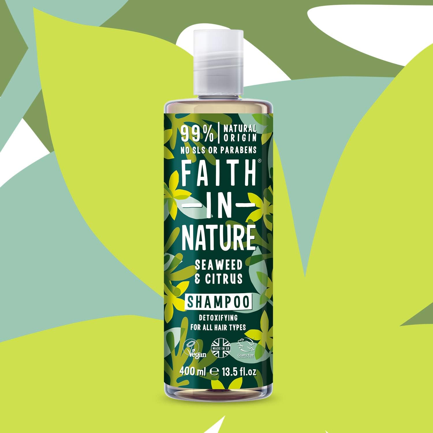 Faith In Nature Natural Seaweed & Citrus Shampoo, Detoxifying for Oily Hair & Scalp, Vegan & Cruelty Free - Image 4
