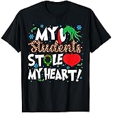 My Students Stole My Heart Funny Christmas MatchingTeacher T-Shirt
