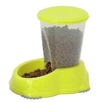 Yellow Gravity Pet Feeder 3 Colours Cat Dog Kitten Food Bowl