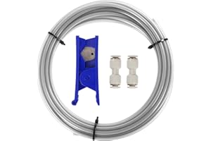 Sovol PTFE Tube 2.5mm ID 4mm OD, Length 5M/ 16.4ft, with 2 Couplers and Tubing Cutter for Bambu lab X1/ X1C/ P1P/ P1S/ A1/ A1