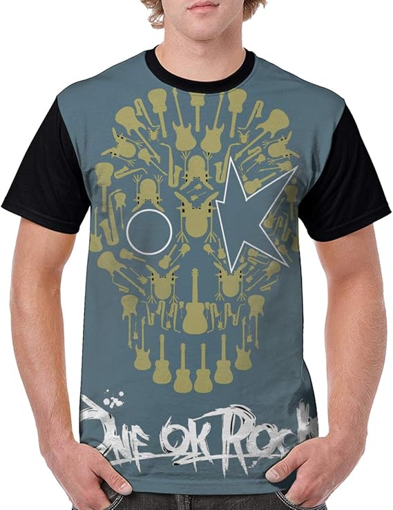 Amazon Co Jp ワンオク ロック One Ok Rock 3 メンズ 半袖 カットソー シンプル おしゃれ 3d Tシャツ カジュアル ファッション 丸襟 柔らかい おおきいサイズ 快適 プリント 半袖のtシャツ 吸水速乾 はワンマンデザインのtシャツ 服 ファッション小物