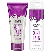 Not Your Mother's Curl Talk Lasting Definition Gel and Frizz Control Lotion | Flash Freeze Gel + Frizz Control Moisturizing Lotion - Formulated with Rice Curl Complex - Citrus Jasmine Scent