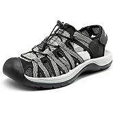 DREAM PAIRS Womens Closed Toe Hiking Summer Outdoor Sport Athletic Sandals