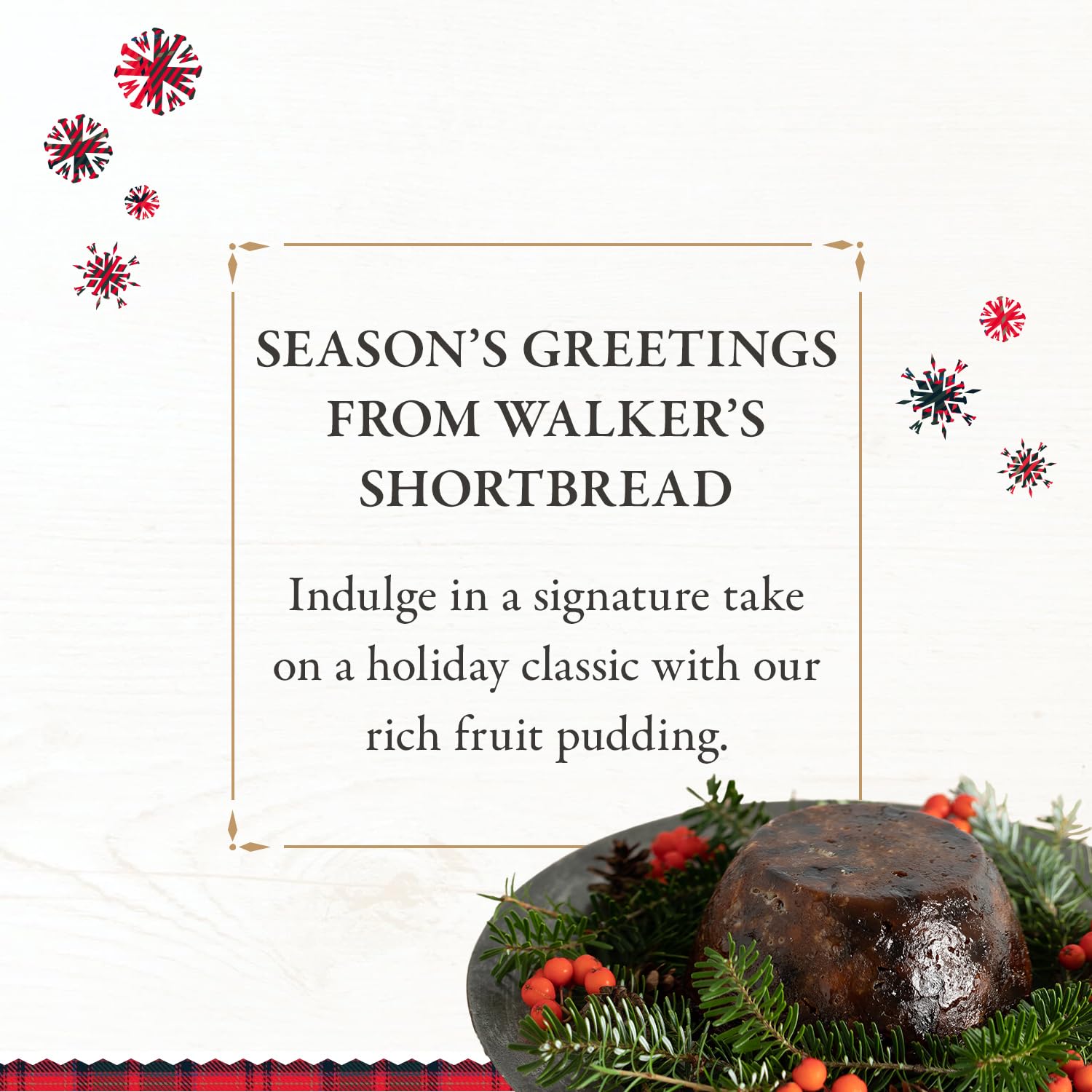 Walker’s Rich Fruit Pudding 16 oz Plum Pudding for Christmas Luxury