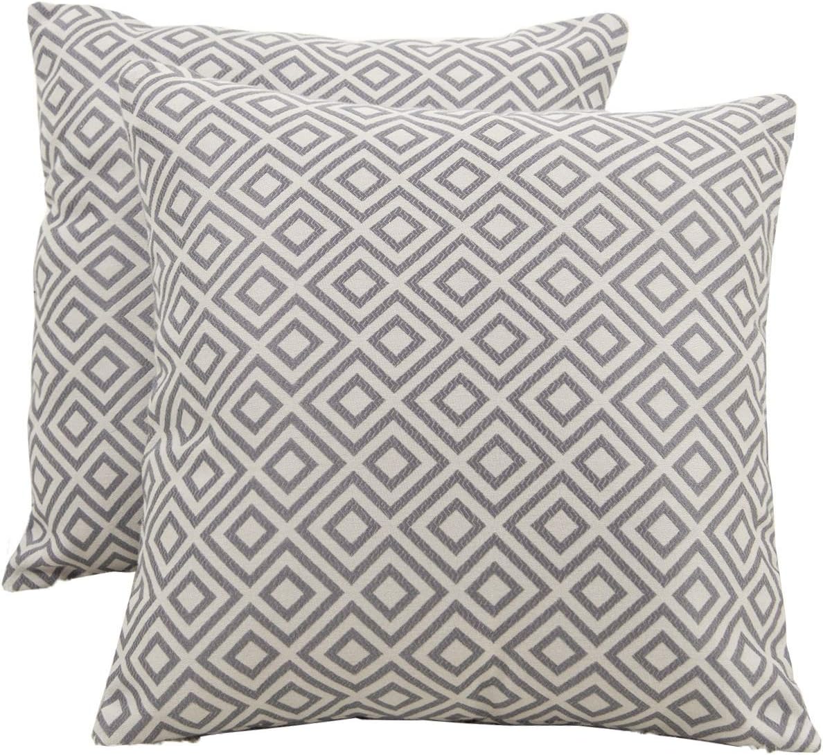 Best small gray ottoman plaid