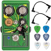 DOD Badder Monkey Overdrive - Bundle with 2 Patch Cables and 6 Dunlop Picks