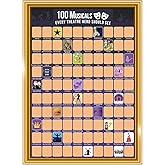 EIHFHIE Top 100 Musicals Scratch Off Poster Bucket List - Broadway Gifts for Theater Lovers - Musical Theater Gifts for Broadway Lovers & West End Fans - 24"x16"
