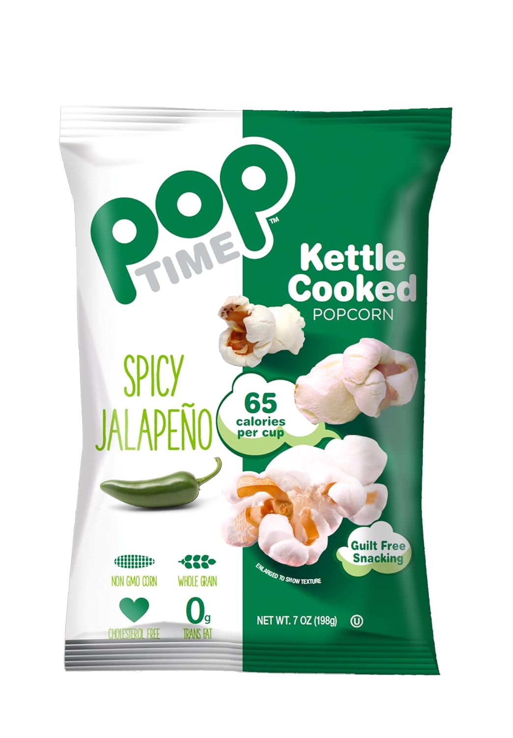 POPTime Jalapeno Kettle Cooked Popcorn Grocery & Gourmet