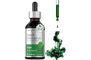 Horbäach Liquid Chlorophyll Drops | 2 oz | Vegan, Non-GMO, and Gluten Free Formula | Natural Peppermint Flavor