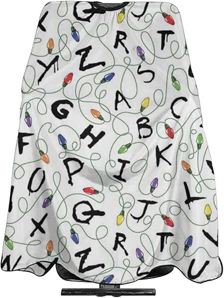 Amazon キッズストレンジャーレターシングスホワイトヘアカットケープアジャスタブルサロン理髪店ケープヘアカット理髪店カラーリング用エクストラロングケープ パーマ55 X66インチ かわいいサーシャ店 散髪ケープ 通販