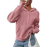 PRETTYGARDEN Women's Half Zip Up Hoodies 2025 Fall Long Sleeve Cropped Pullover Oversized Sweatshirt Fashion Y2K Clothes
