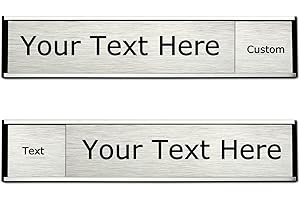 SINKAA Custom Slider Sign for Door and Wall - 2 X 10 inch Custom Slider Sign for Home, Office, Hotels, Hospital, Conference R