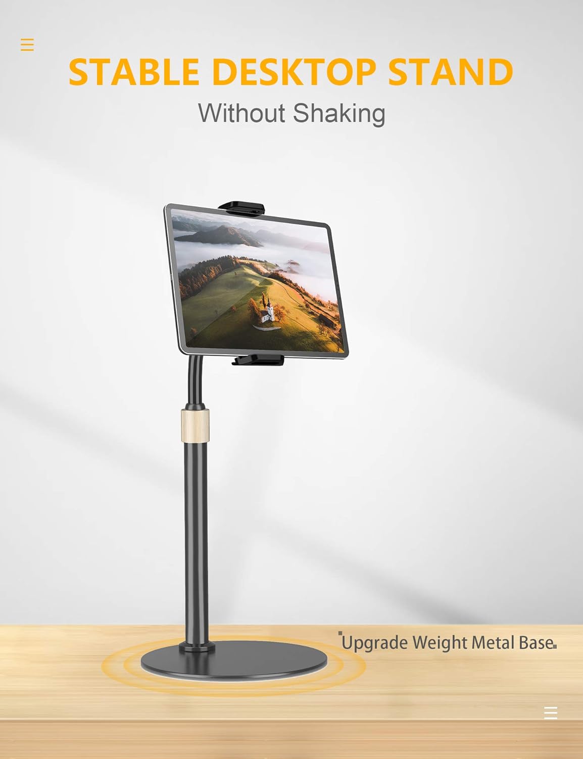 Tryone Tablet Stand, Height Adjustable Tablet Holder, 360 Degree