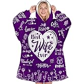 Warmstorey Wearable Blanket Hoodie For Mom Wife Best Ever Hoodie From Husband Daughter Christmas Gift Anniversary Birthday