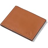 Allett Sport Wallet, Hazel Brown | Leather, RFID Blocking | Slim, Minimalist, Bifold Wallet, Thin, Front Pocket | Holds 2-10+ Cards, Bills | Wallets for Men & Women