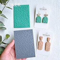 Keoker Polymer Clay Texture Sheets, Clay Texture