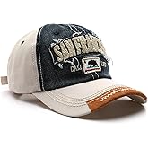 San Francisco Hat Unisex Distressed Ragged Style Baseball Cap