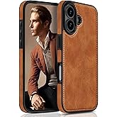 LOHASIC for iPhone 17 Leather Case, Slim Business PU Classic Elegant Style Soft Non-Slip Grip Shockproof Rugged Protective Cover Phone Case for iPhone17 6.3" 2025 - Sand Dune