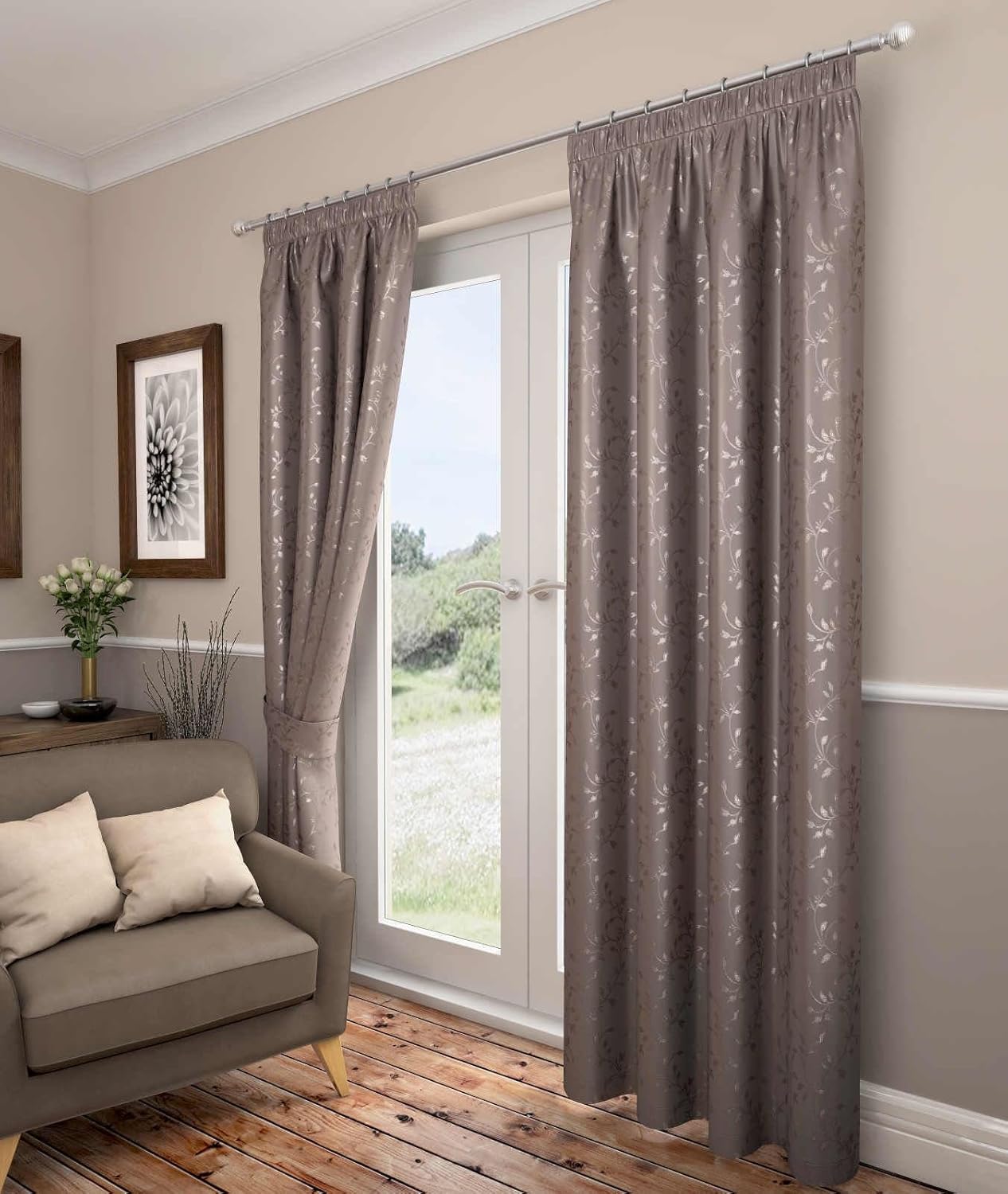 Carlton Lined Tape Top Curtains Curtains Pencil Pleat Curtain