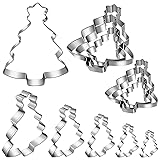 Christmas Tree Cookie Cutter Set 6pcs Christmas
