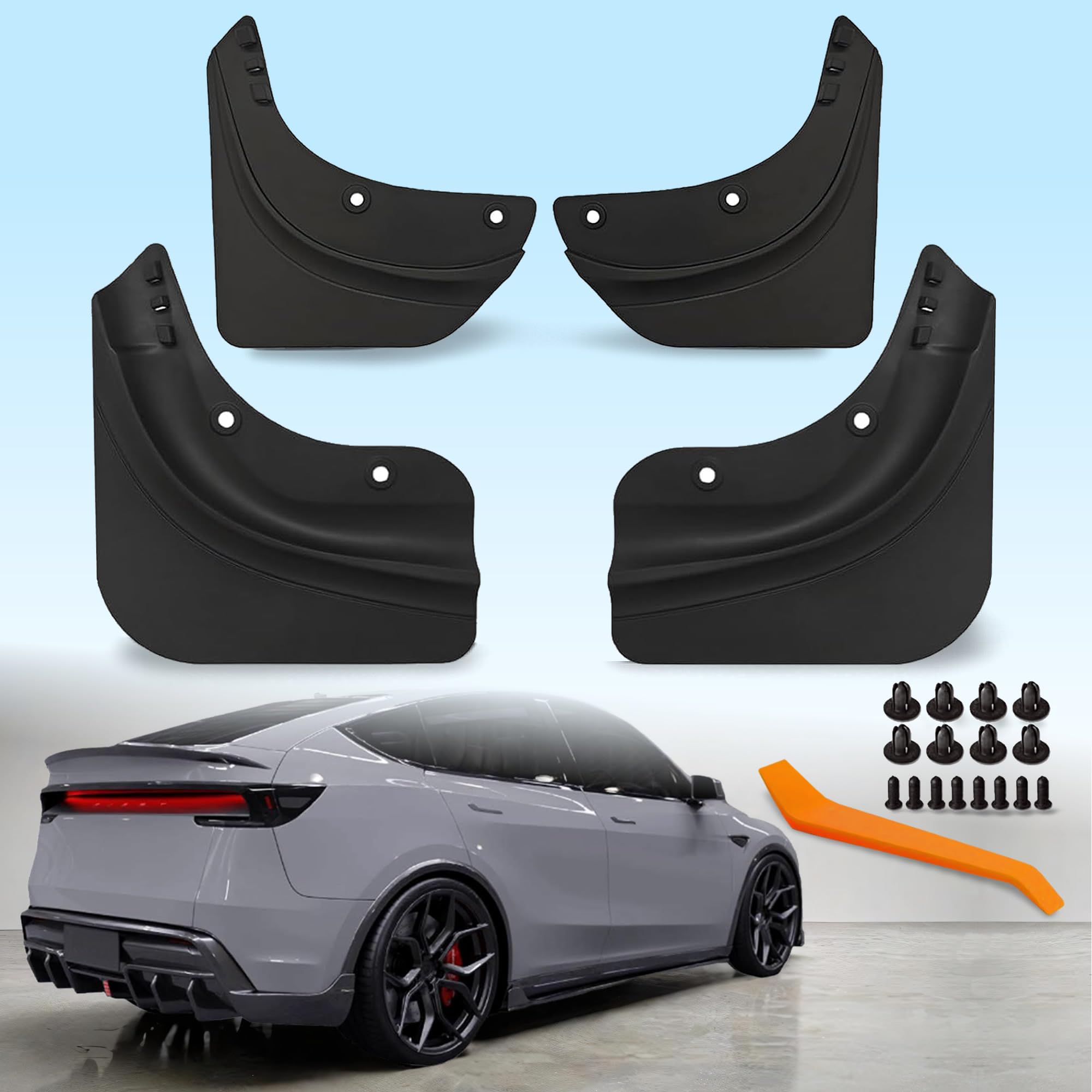 Tesla Model Y Juniper Mud Flaps 2026 2025 Splash Guards Vehicle ...