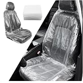 VKQTS 25PCS Disposable Car Seat Covers,Portable Disposable Seat Covers for Cars to Avoid Car Seats Contact with Dust,Transparent Automotive Seats Cover Cars Accessories (25PCS)