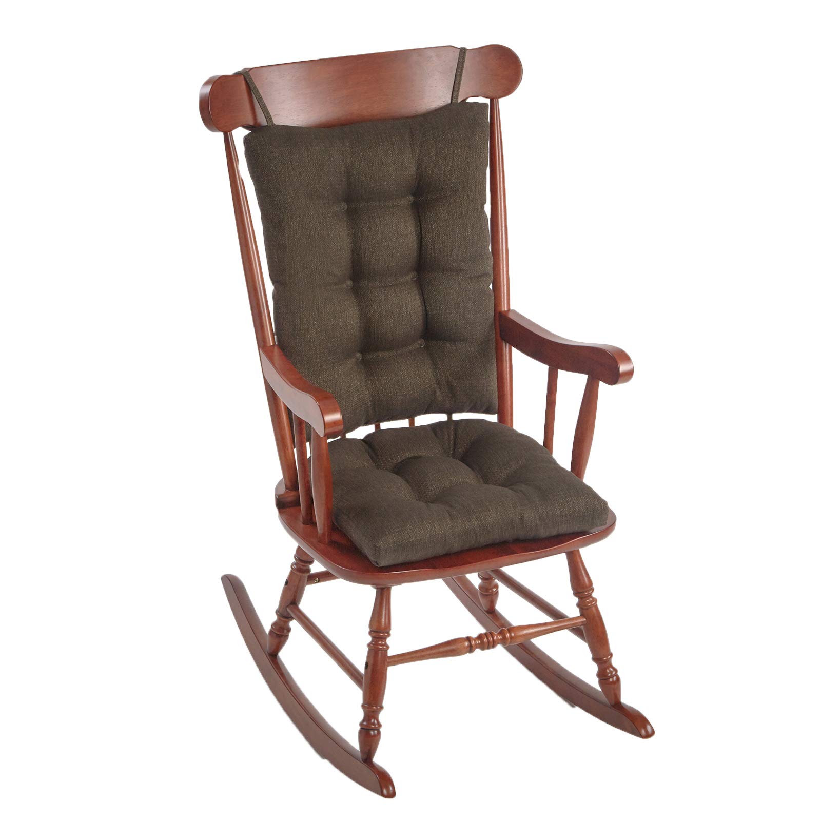 The Gripper Non-Slip Omega Jumbo Rocking Chair Cushions, Chestnut