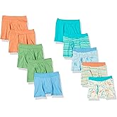 Hanes Toddler Boys' Organic Cotton Underwear, Pure Comfort 100% Cotton Boxer Briefs Available, 10 & 7 Pack