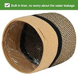 Tenn Well 30cm Indoor Plant Pot Basket with Liner Cotton Woven Storage Black view 4