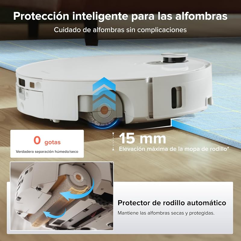 Qrevo Edge 2 Flow Set Robot Aspirador Succión Extrema de 35000 Pa, Blanco — foto 8 de 8
