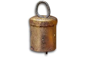 India Arts One Dozen 1 inch high Tin Bells with Metal Striker Wedding Patio Church Bell