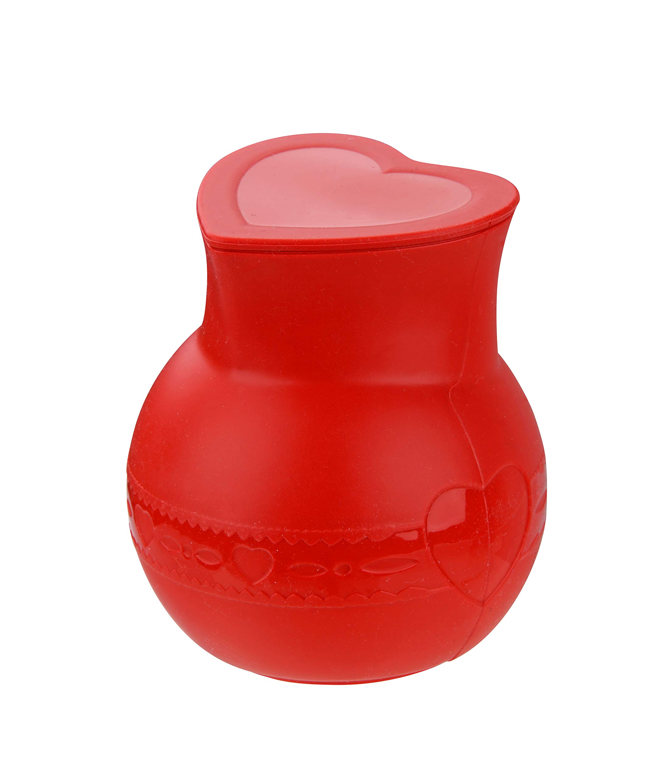 Dr. Oetker Flexxibel Love Silicone Melting Pot with Lid for Melting Chocolate, Dishwasher Safe, Microwave Safe, 250 ml Capacity (Colour: Red), Quantity: 1 Piece