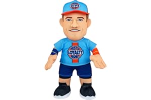 Bleacher Creatures WWE John Cena (Hustle Loyalty Respect) 10" Plush Figure - A Wrestling Legend for Play or Display