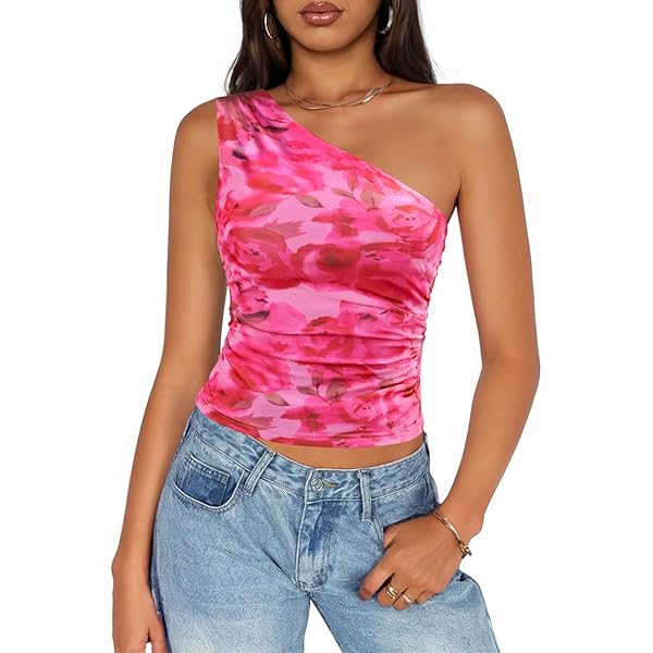 GUESS Women's Sleeveless Emily Top, Vintage Blush Multi