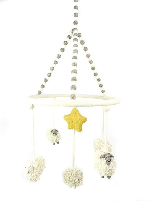 counting sheep cot mobile