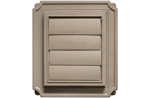 Builders Edge 140137079095 Scalloped Exhaust Vent 095, Clay