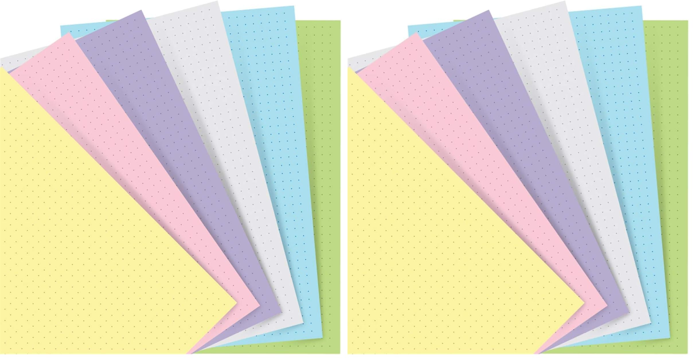 Filofax Pocket Notebook Dotted Refill - Pastel (Pack of 2)
