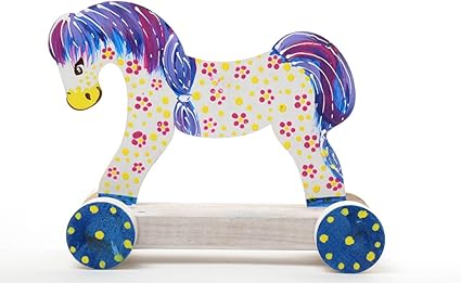 wheeled horse toy
