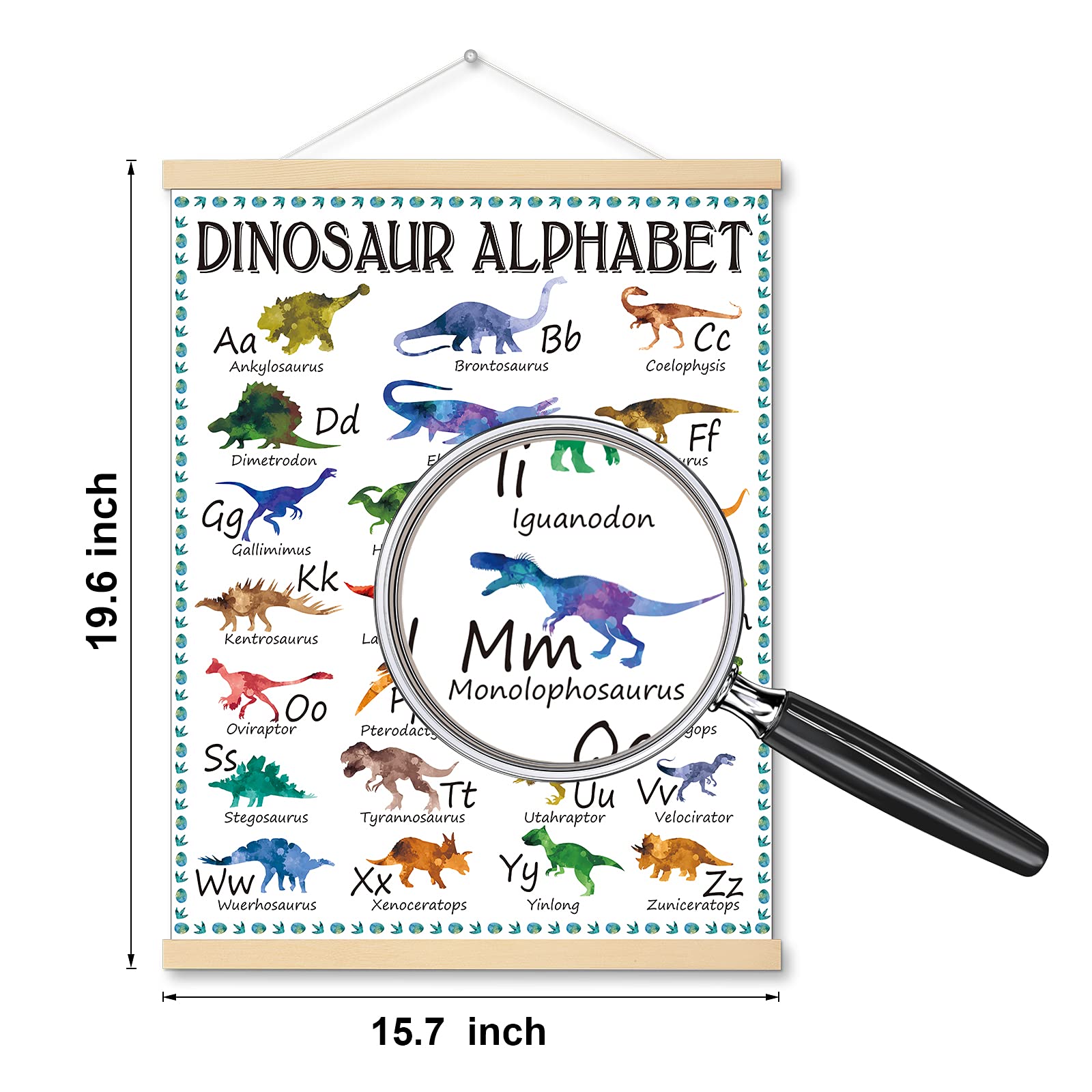 Mua Dinosaur Alphabet Chart Hanger Painting Dinosaur Classroom Posters ...