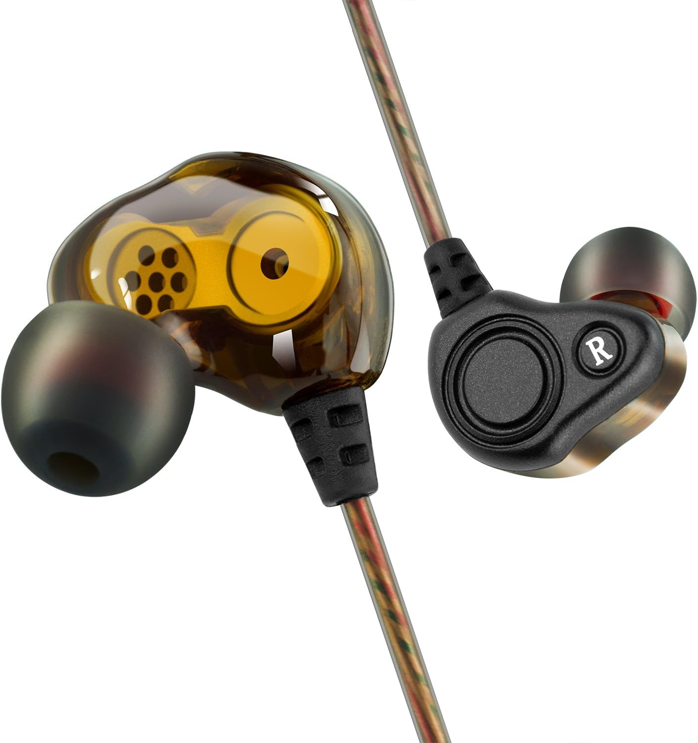 BYGZB Earphones Wired with Mic Noise Cancelling in Ear Headphones Earbuds High Resolution Heavy Bass