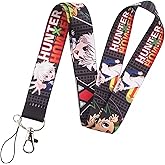 Pinstant Gon Killua Anime Manga Hunter X XX 17.7" Neck Lanyard Keychain Holder ID Badge Mobile Phone Pin Strap