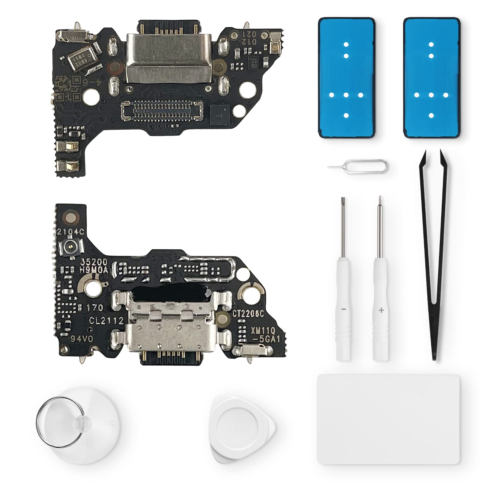 Eonpam Charging Port Replacement for Xiaomi 11 Lite 5G Charger Port Microphone Headphone Jack with Repair Kit