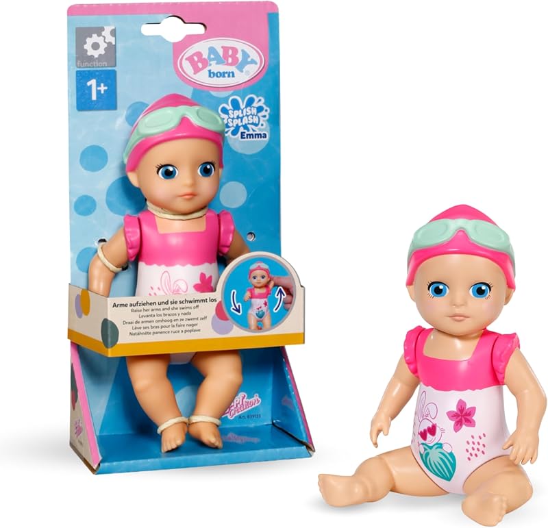 BABY born Splish Splash Emma Bath Doll with Water Play