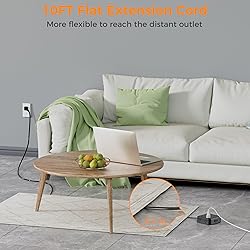 Power Strip Surge Protector 10 Ft Cord, 8 AC