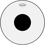 Remo CS Ambassador Clear Drumhead with Black Dot 15 inch CS-0315-10 view 1