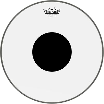 Remo CS Ambassador Clear Drumhead with Black Dot 15 inch CS-0315-10