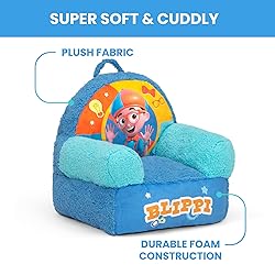 Delta Children - Blippi Cozee Buddy Kids Chair, Blue