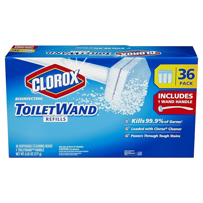 Clorox Toilet Wand Disinfecting Refills, 36 Ct Plus Handle Amazon.ca